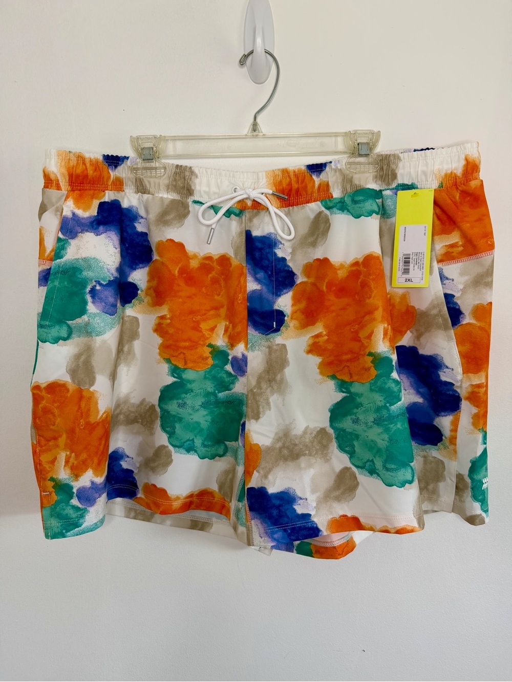 All in Motion Men’s Abstract Print Swim Trunks 2XL NWT